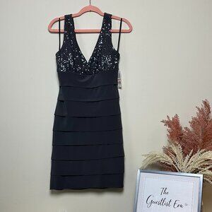 B. Darlin Grey Sequined Mini Dress (13/14)